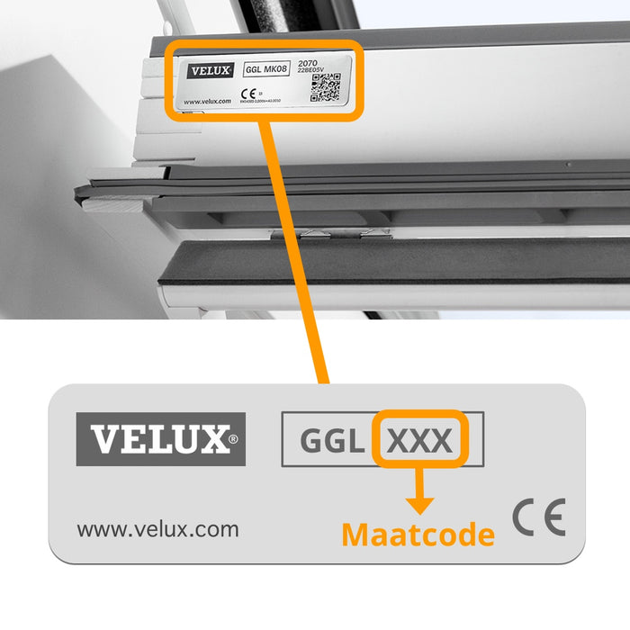 Dakraam Rolgordijn Pure Verduisterend Beige voor Velux: U08 | 8 | 808