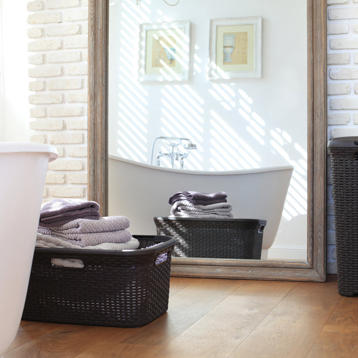 Curver 2-delige Wasboxen- en mandenset Style 45L+60L antraciet