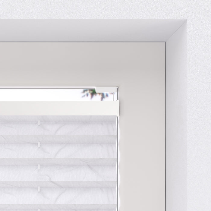 Plisségordijn Crêpe Lichtdoorlatend 20 mm White 45 x 130