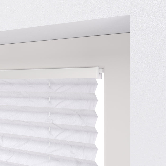 Plisségordijn Crêpe Lichtdoorlatend 20 mm White 45 x 130