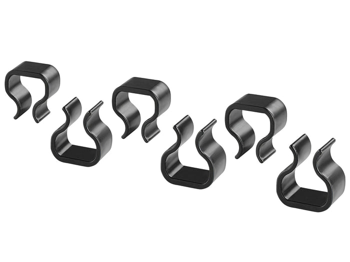 Beliani - RIETI - Verbindingsklemmen (6 stuks) - Zwart