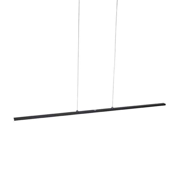 QAZQA Design hanglamp zwart incl. LED met touchdimmer - Platina