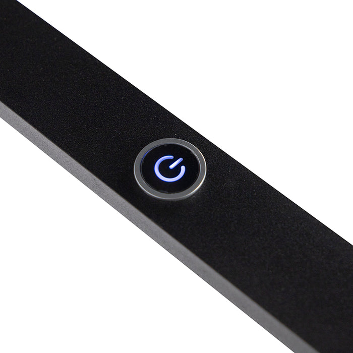 QAZQA Design hanglamp zwart incl. LED met touchdimmer - Platina
