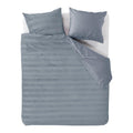 At Home by Beddinghouse Soft Shine Dekbedovertrek 240 x 200/220 cm - Blauw/Grijs