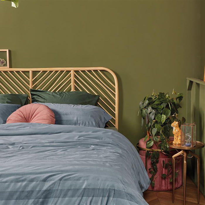 At Home by Beddinghouse Soft Shine Dekbedovertrek 240 x 200/220 cm - Blauw/Grijs