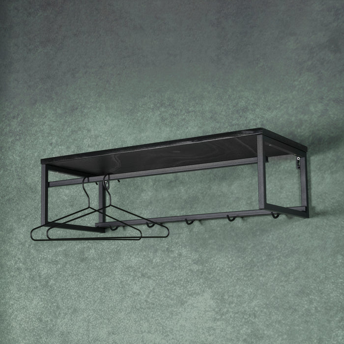 by fonQ  Duuk Wandkapstok - Zwart