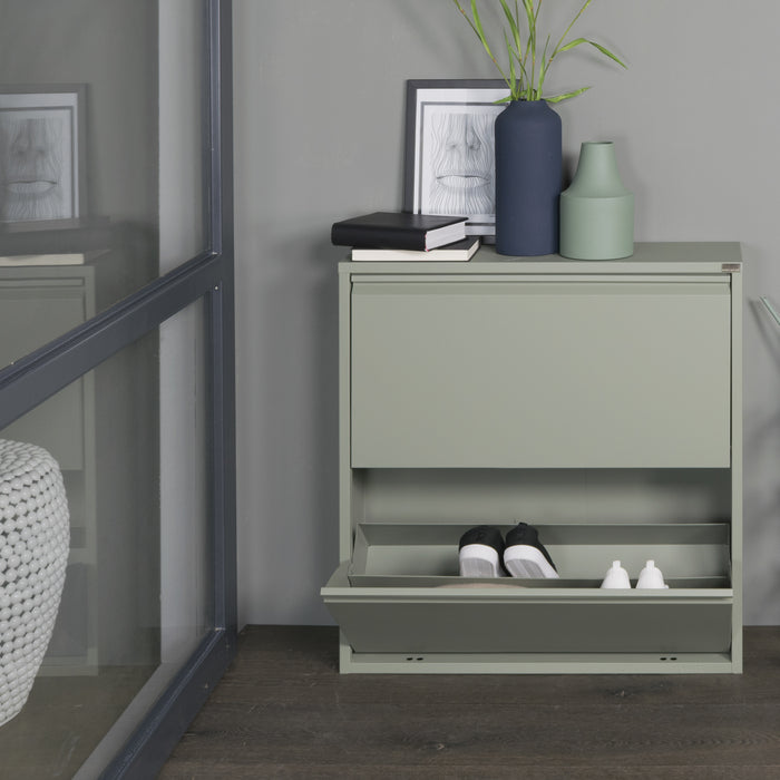 Spinder Design Billy 2 Schoenenkast - Lichtgroen