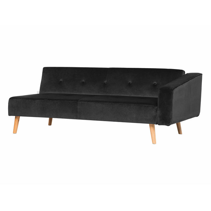 Beliani-VADSO-Hoekslaapbank-Zwart-Rechterzijde-303 cm-Fluweel