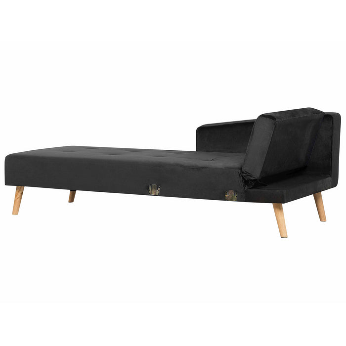 Beliani-VADSO-Hoekslaapbank-Zwart-Rechterzijde-303 cm-Fluweel