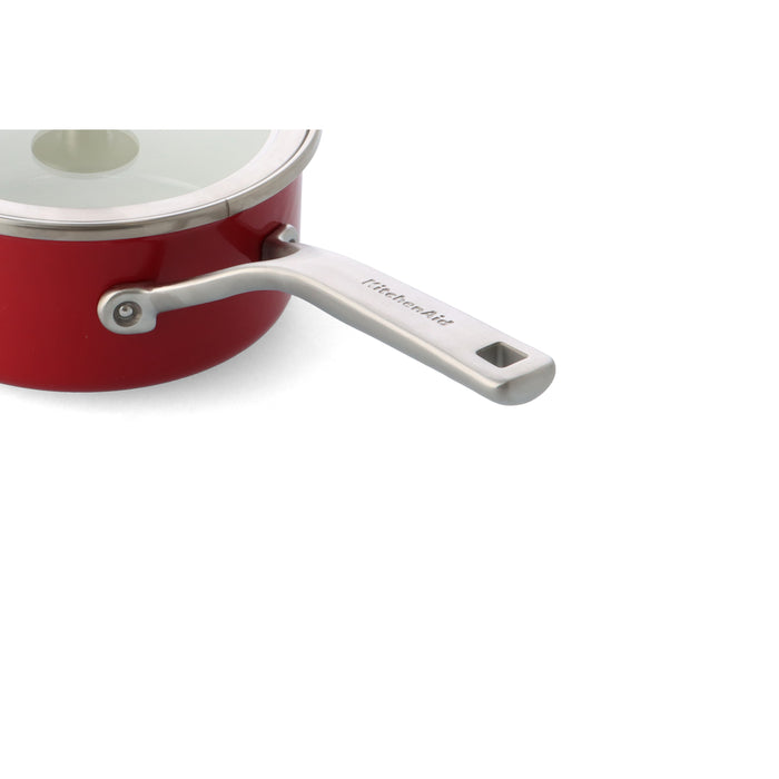 KitchenAid  Core Enamel Steelpan met deksel 20cm