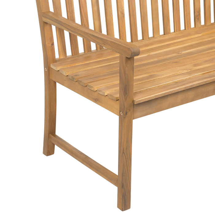 Beliani-VIVARA L-Tuinbank-Lichte houtkleur|Beige-FSC® acaciahout