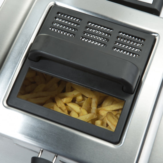 Bourgini Friteuse Extra Large - Triple - 5.0L - frituurpan