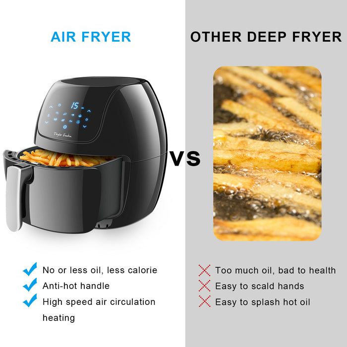 Taylor Swoden Sunbeam - Airfryer XXL - Hetelucht friteuse - Zwart