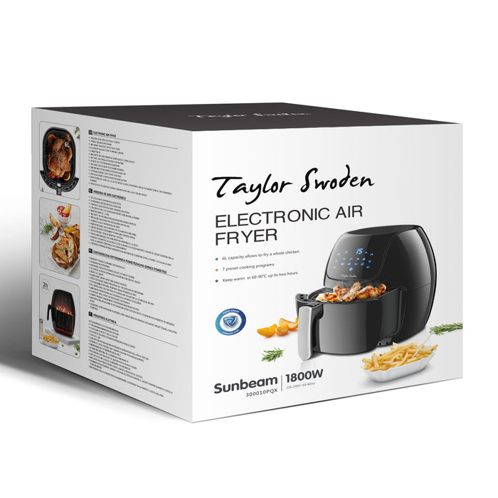 Taylor Swoden Sunbeam - Airfryer XXL - Hetelucht friteuse - Zwart