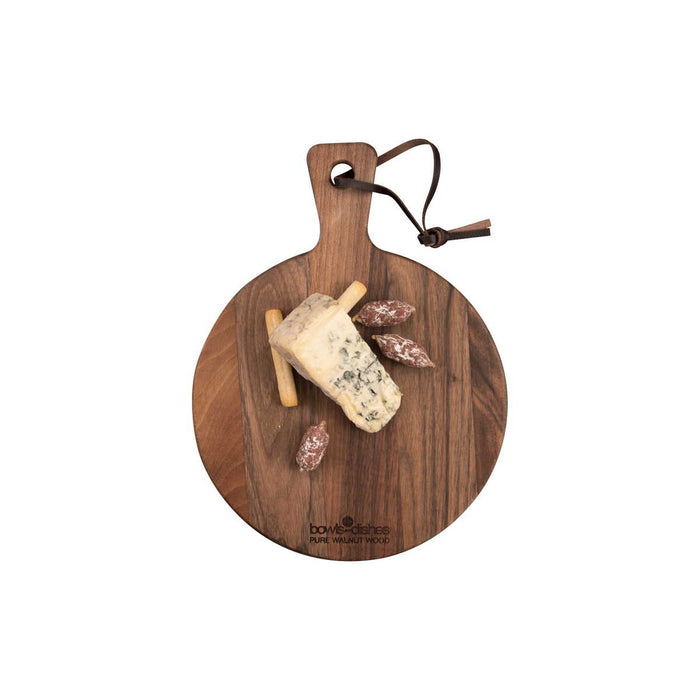 Bowls and Dishes Pure Walnut Wood Serveerplank Ø 20 cm