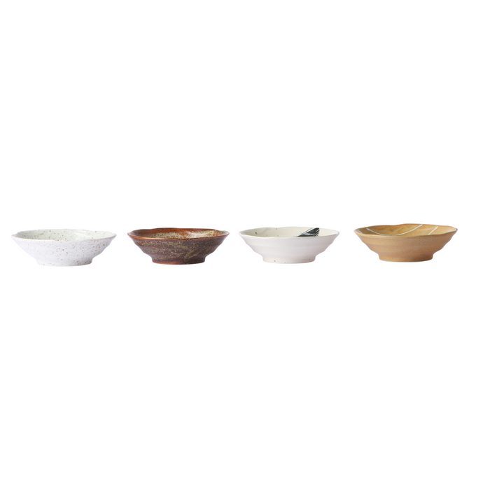 HKliving Kyoto Japanse Kommen Ø 16,5 cm - Set van 4