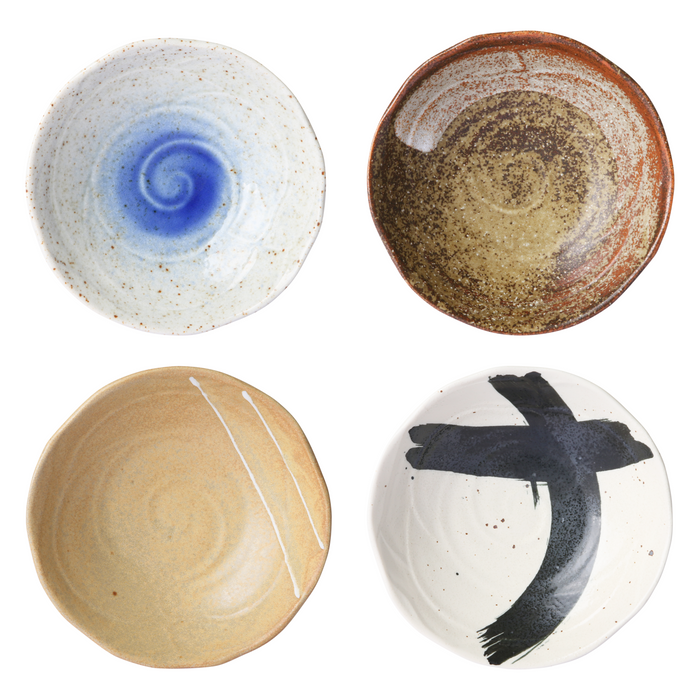 HKliving Kyoto Japanse Kommen Ø 16,5 cm - Set van 4