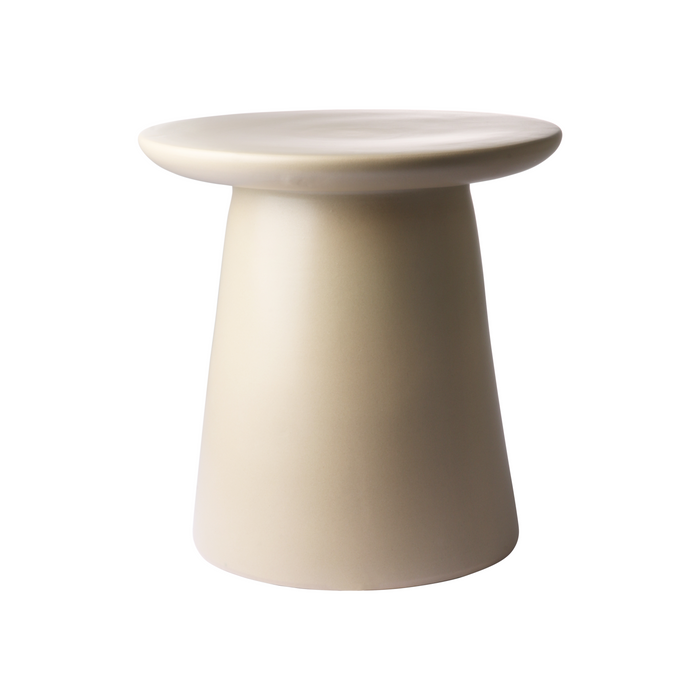 HKliving Earthenware Bijzettafel M - Cream