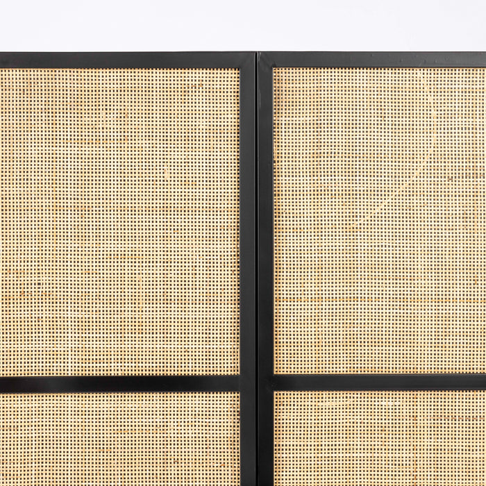 by fonQ Wave Opbergkast - H 145 x B 70 cm - Zwart