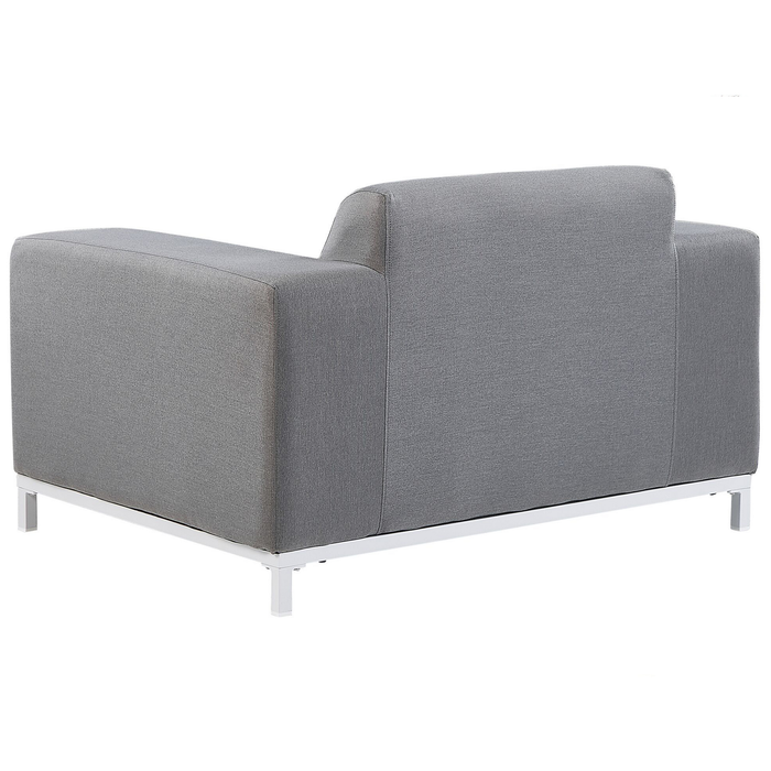 Beliani - ROVIGO - Loungeset voor 5 - Grijs - Polyester