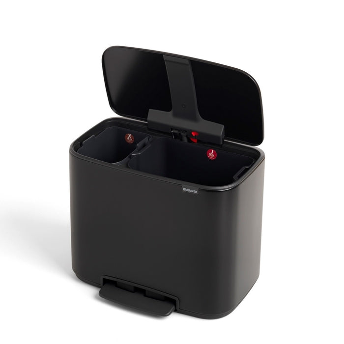 Brabantia Bo Pedaalemmer 11 + 23 L - Zwart