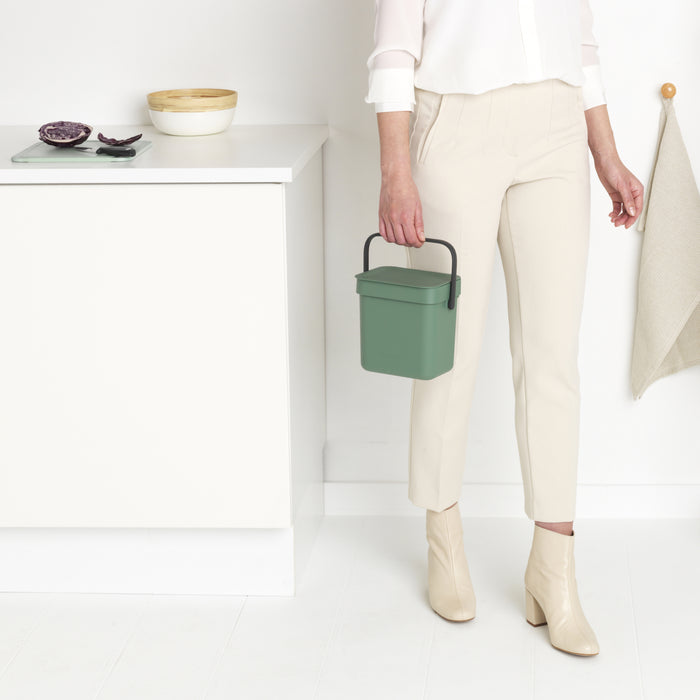 Brabantia Sort & Go Afvalemmer 3 L - Groen