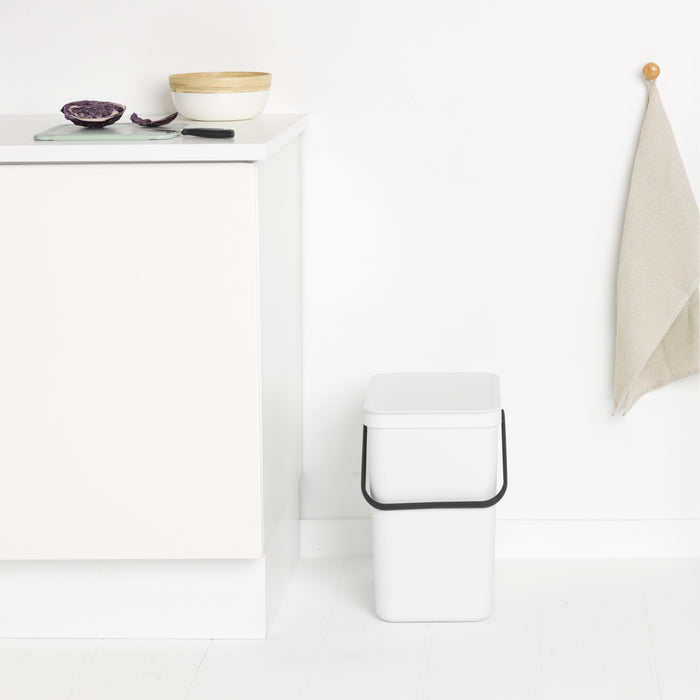 Brabantia Sort & Go Afvalemmer 25 Liter - White