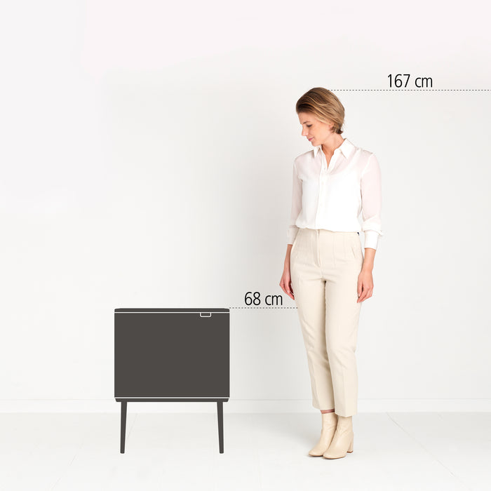 Brabantia Bo Touch Bin Afvalemmer 3 x 11 L - Soft Beige
