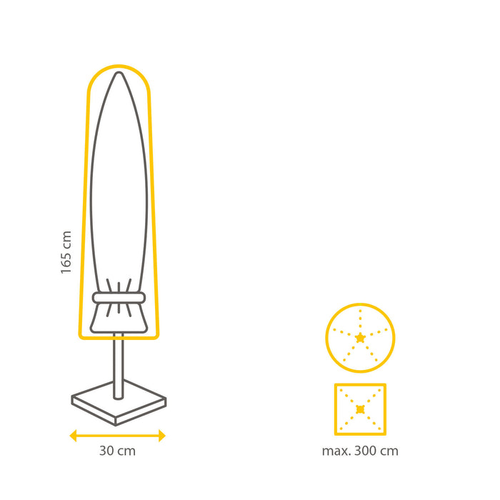 Winza Outdoor Covers Premium Parasolhoes - Ø 300 cm
