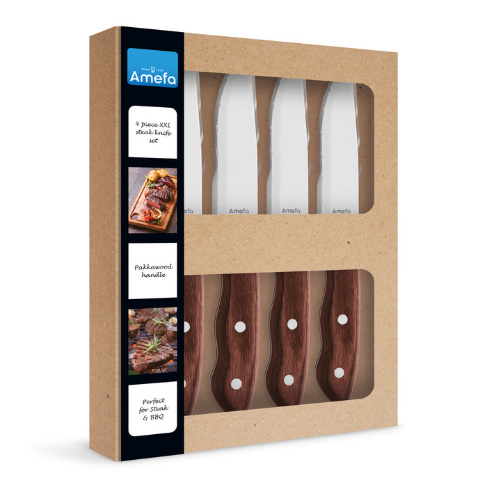 Amefa Hercule Steakmessenset 4-delig - Bruin