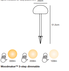 Nordlux Sponge Moodmaker Spieslamp