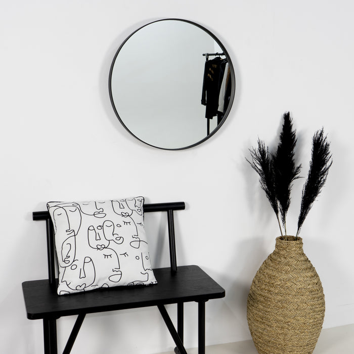 Spinder Design Donna Spiegel Ø 60 cm - Zwart