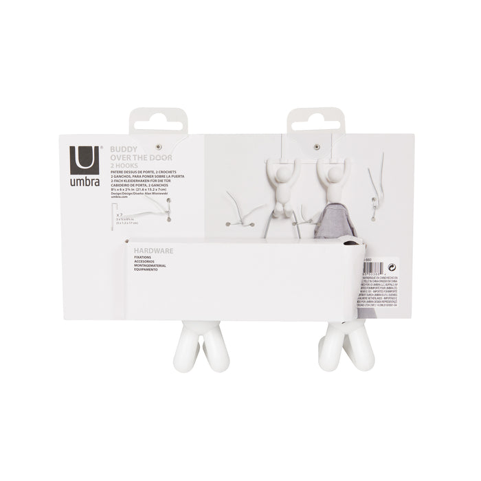 Umbra Buddy Over The Door Deurkapstok - Wit
