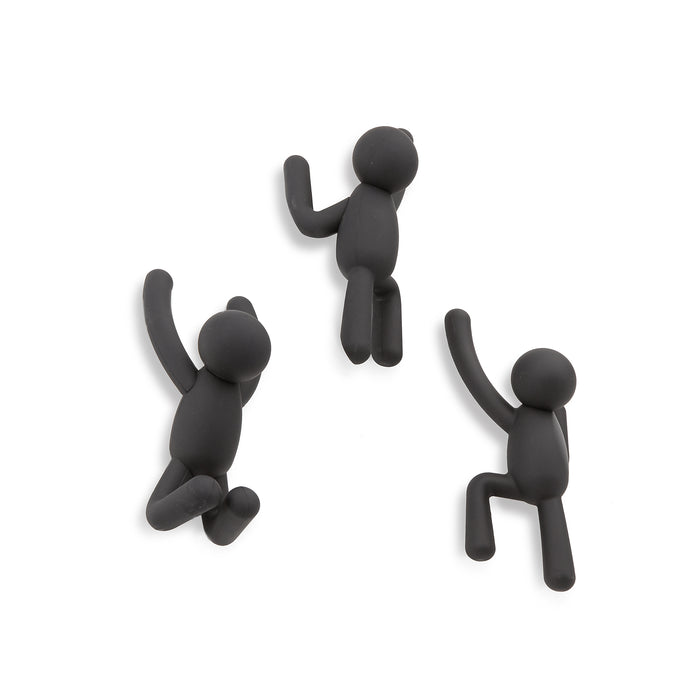 Umbra Buddy Kapstokhaken - Set van 3 - Zwart