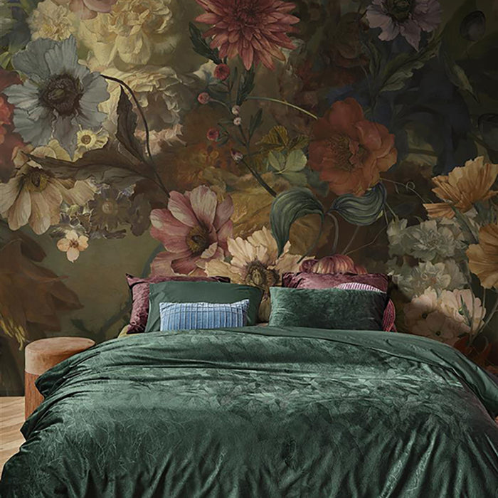 At Home by Beddinghouse Plants Dekbedovertrek 240 x 200/220 cm - Groen