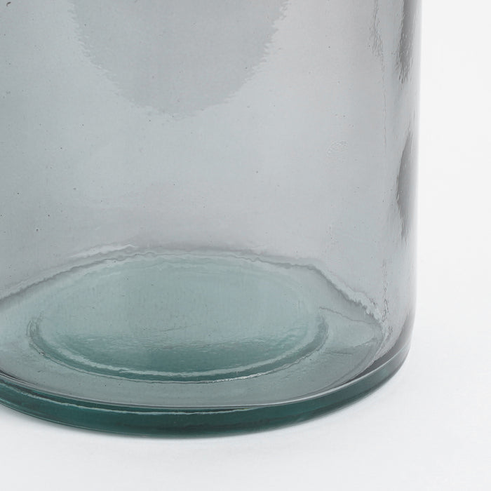 Mica Decorations Rioja Glazen Fles - H50 x Ø15 cm - Donkergrijs