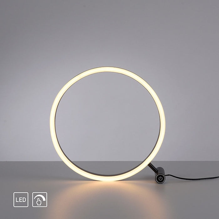 Paul Neuhaus Tafellamp Ritus Zwart Ø 30cm incl. Dimmer