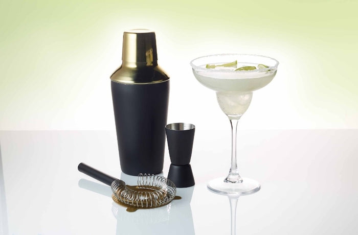 Cocktail Set, 3 Delig, Zwart|Goud - BarCraft