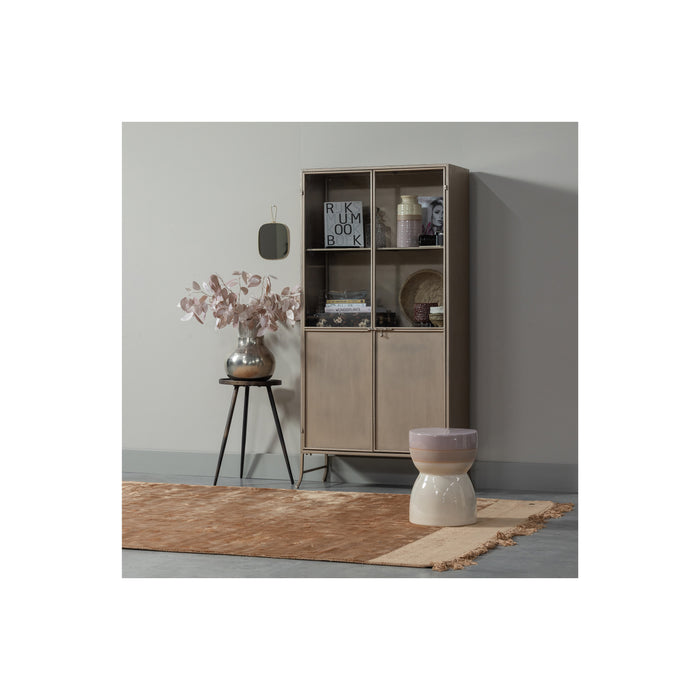 WOOOD Glazed Bijzettafel - Keramiek - Ashes - 43x33x33