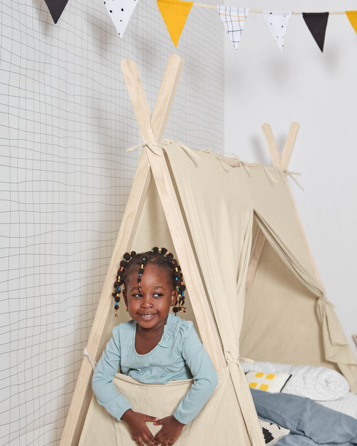 Kave Home - 100% katoenen tentzeil voor Maralis tipi zeil 70 x 140 cm