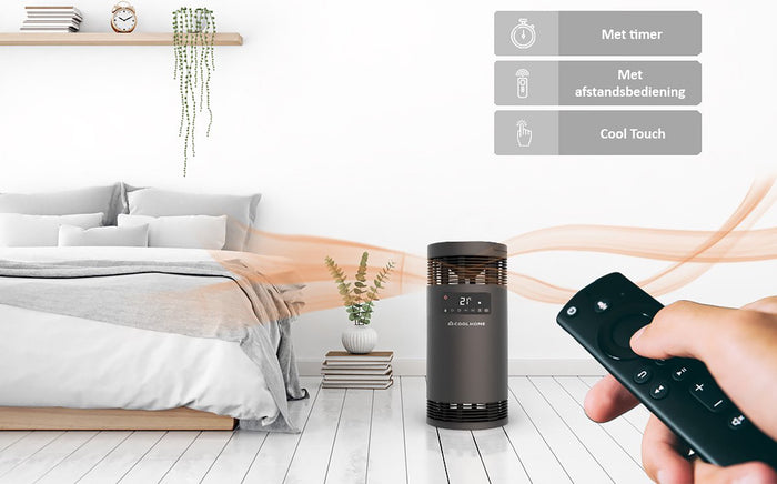 CoolHome CH22 Keramische kachel - 360º verwarming met ventilator - Ele