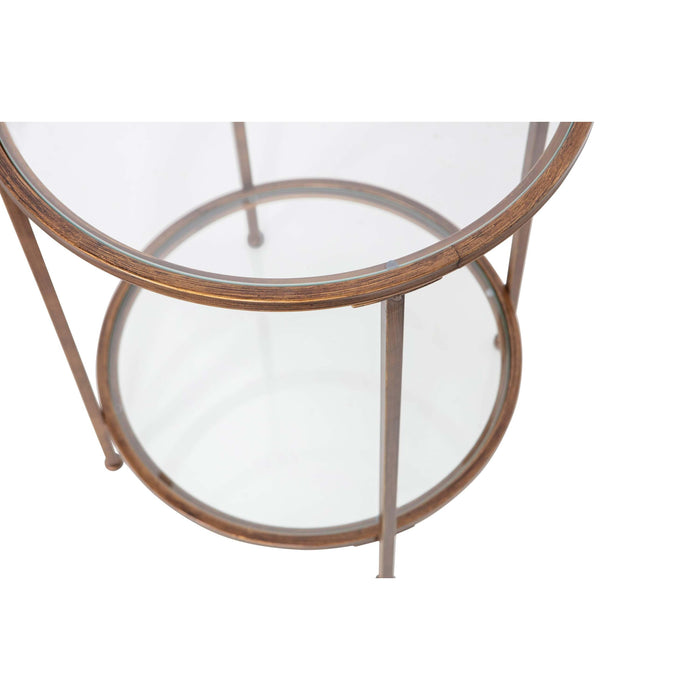 WOOOD Goddess Too Bijzettafel - Antique Brass - 56x46x46