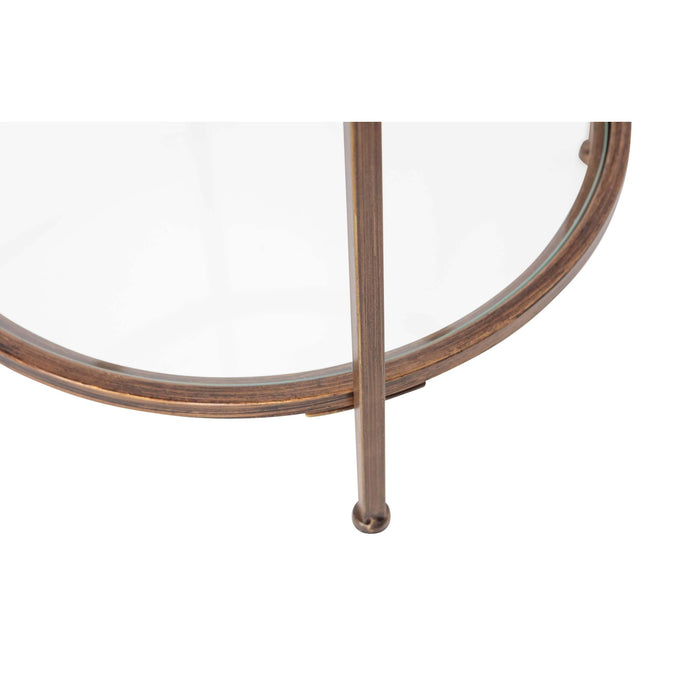 WOOOD Goddess Too Bijzettafel - Antique Brass - 56x46x46