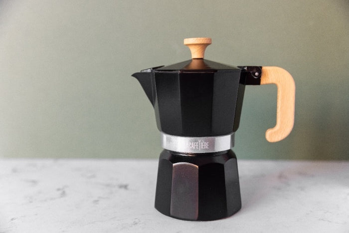 Espresso Maker, 6 Kopjes, Aluminium, Zwart - La Cafetière | Venice