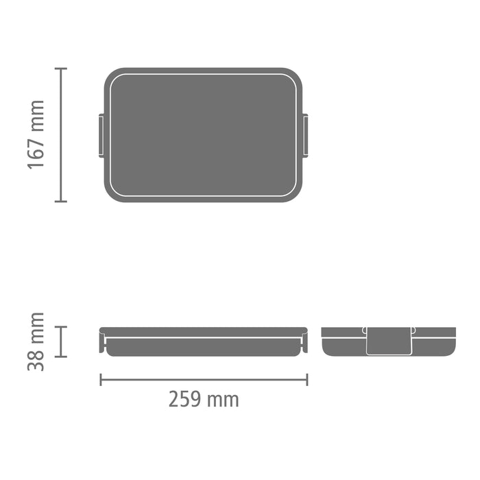 Brabantia Make & Take Lunchbox Small - Kunststof - Dark Grey