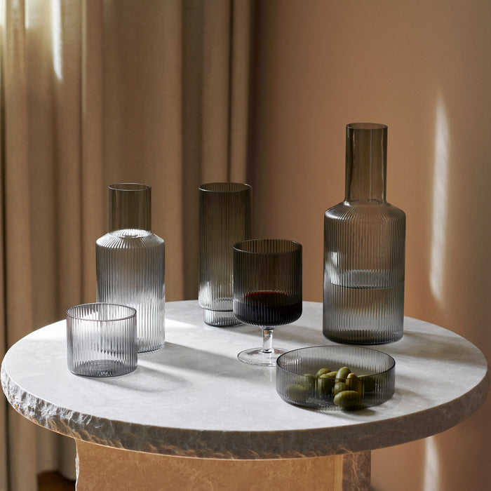 ferm LIVING Ripple Schaaltjes 4 st. - Smoked Grey