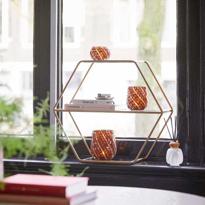 Riverdale Etagère Rocco goud 55 cm