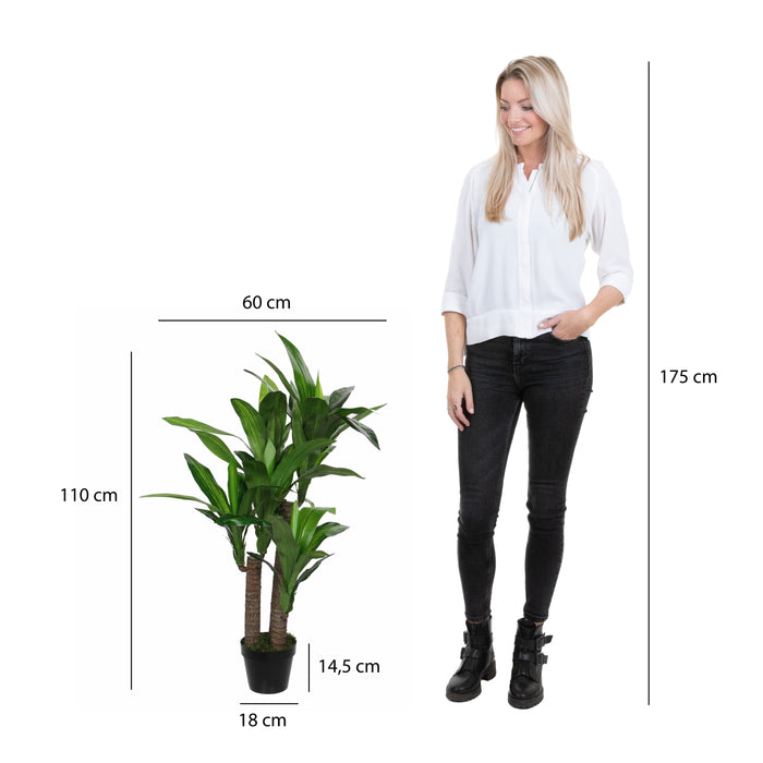 Mica Decorations Dracaena Kunstplant H110 cm