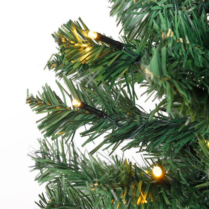 Black Box Trees Norton Set van 2 Kunstkerstbomen en 1 Kerstkrans - LED