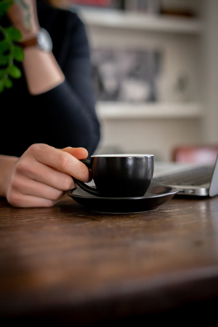 Barista Innovations Nero - Schotel voor Espressokopje - Set van 6